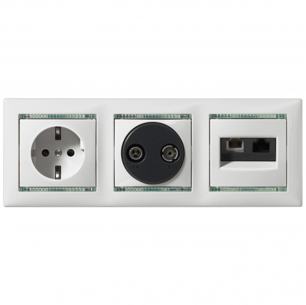 Legrand Valena Крем Розетка TV-FM единственная (каб сеть) 862 МГц 1.5 дБ