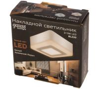 BL220 Светильник Gauss Backlight накладной Квадрат. Акрил  3+3W  LED 3000K  105*105