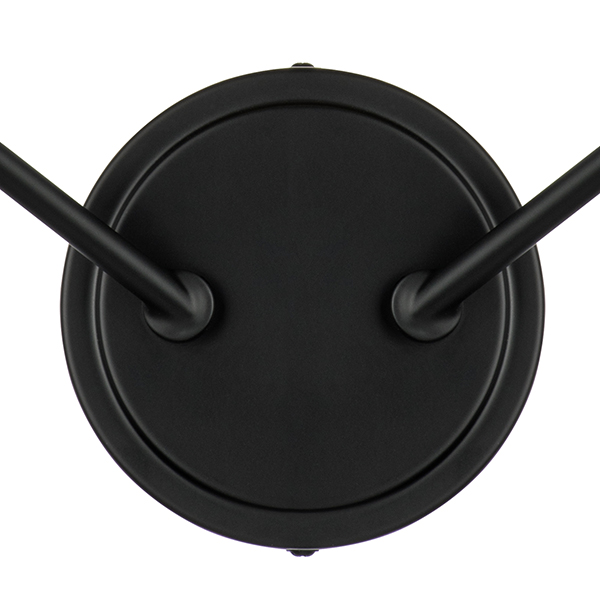 732527 Бра RAGNO 2х40W E14 ЧЕРНЫЙ/НИКЕЛЬ