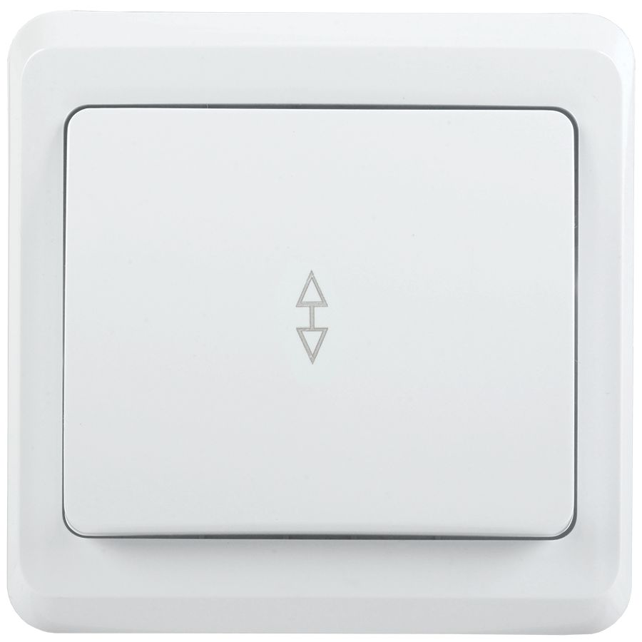 Выключатель 1-клавишный проходной ВСп10-1-0-ВБ 10А ВЕГА белый IEK