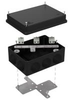 Коробка огнестойкая для о/п 40-0310-FR2.5-6 Е15-Е120 RAL9005 150х110х70 (6 шт/кор) Промрукав