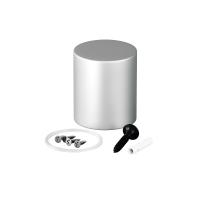 Торцевая металлическая заглушка Nemo D25 серебро