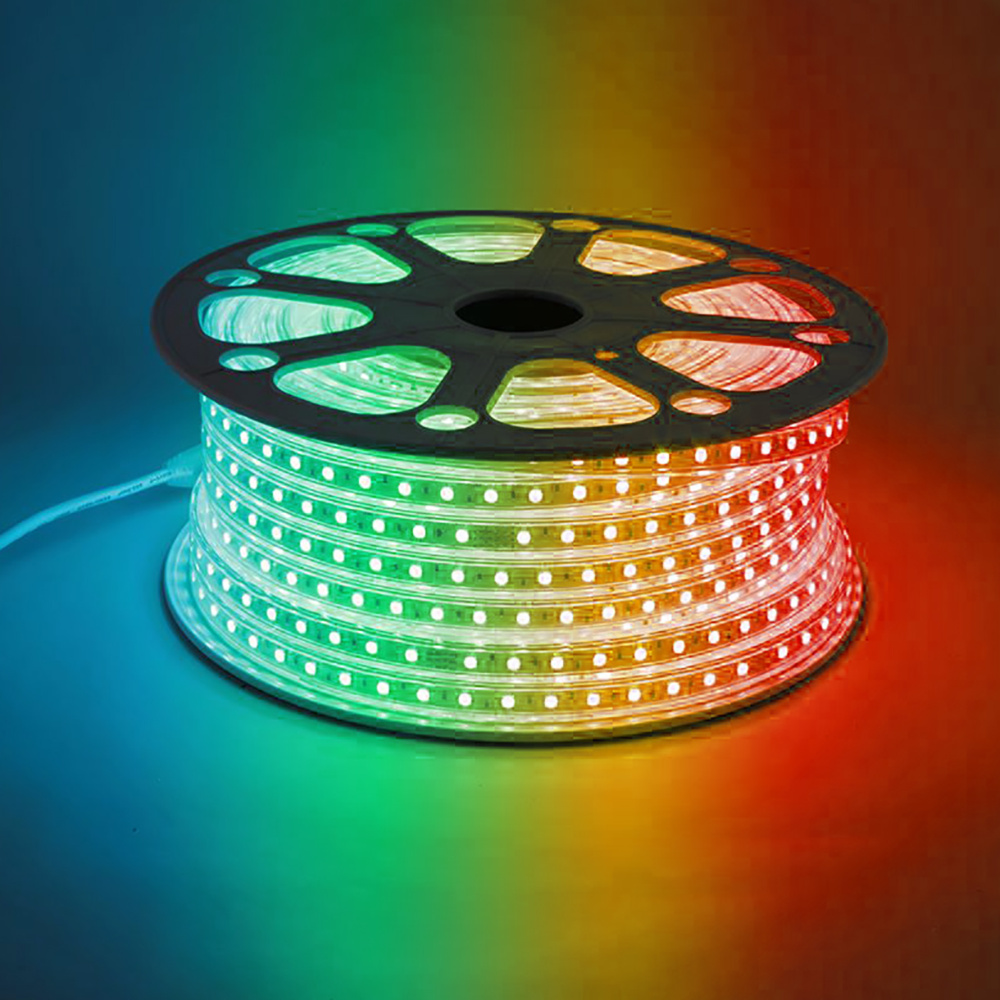 Cветодиодная LED лента Feron LS706, 60SMD(5050)/м 11Вт/м 50м 220V RGB IP65 FERON LS706