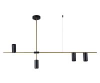 07621-4,19(20) Люстра Рия черный/бронза Gu10 40W