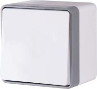 Выключатель одноклавишный влагозащищенный Gallant (белый) / WL15-01-02 / W5010201