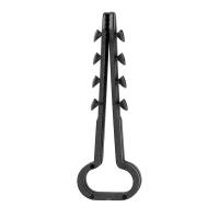 Дюбель-хомут 6-12мм, прямоугольный, черный (100 шт/уп) REXANT