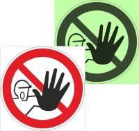 Знак наклейка P06 "Доступ посторонним запрещен" (150х150) фотолюминесцентный ГОСТ 12.4.026-2015 EKF PROxima