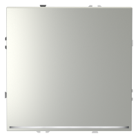 Проходной переключатель встраиваемый VOLTUM S70 одноклавишный с подсветкой 10А, (сталь)