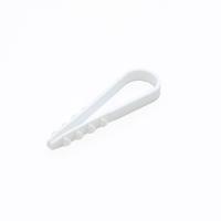 Дюбель-хомут для круглого кабеля d5-10 мм белый (10 шт/уп) Промрукав