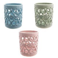 253769 Подсвечник Узорный  L7 5 W7 5 H9 см  3в.