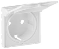 Legrand Valena LIFE Бел Накладка розетки с/з с крышкой