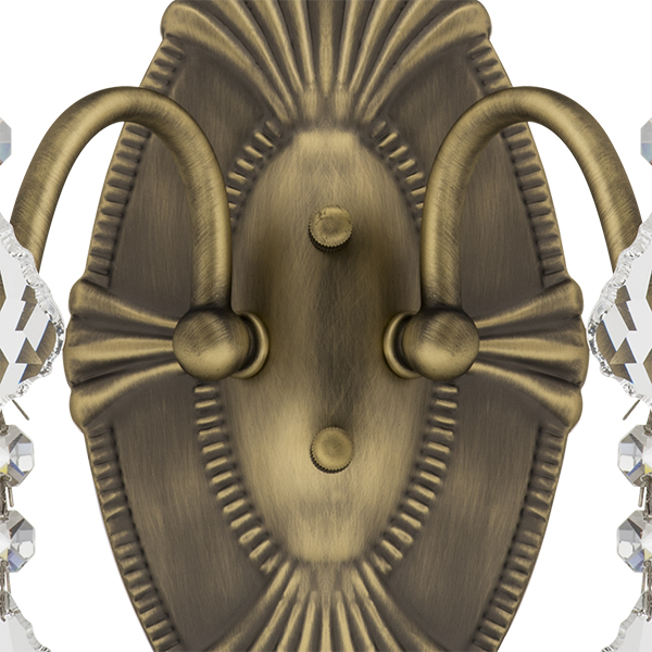 700621 Бра CLASSIC 2х60W E14 БРОНЗА