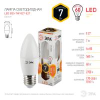 Лампочка светодиодная ЭРА STD LED B35-7W-827-E27 E27 / Е27 7Вт свеча теплый белый свет