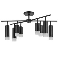 LR7283748741 Люстра RULLO 8х50W GU10 ЧЕРНЫЙ (571728+214437-4+214487-4+202431-8)