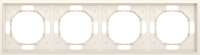 Рамка 4-я, матовый кремовый, серия S08