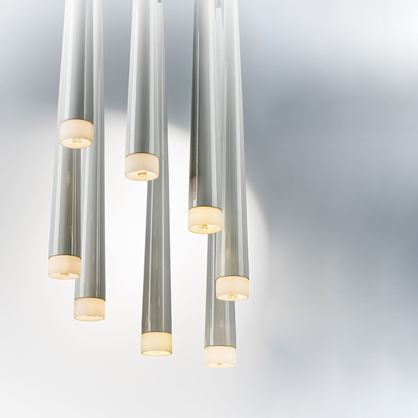 807086 Подвес PUNTO 8х25W G9 ХРОМ/БЕЛЫЙ