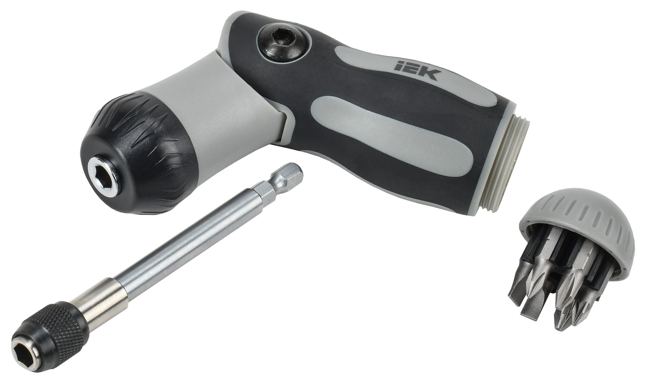 ARMA2L 5 Отвертка реверсивная двухпозиционная с набором бит Т2 7шт IEK