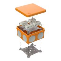 Коробка огнестойкая разветвительная для о/п двухкомпонентная 60-0300-FR6.0-4-8-Р Е15-Е60 RAL2004 100х100х50 (14 шт/кор) Промрукав