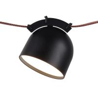 DK5542-BK Поворотный светильник для трека-ремня Belty, серия Spot, со светодиодом, D100*H107мм, 48V DC, 12W, RA90, 120°, 4000K, IP20, черный, алюминий