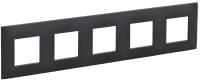 SKANDY Рамка 5-местная SK-F05G графит IEK