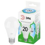 LED A60-20W-840-E27 GL  Лампа светодиодная ЭРА GREEN LINE LED A60-20W-840-E27 GL 20Вт груша яркий белый свет E27