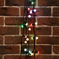 Гирлянда Мультишарики Ø17,5мм, 20 м, 200 LED RGB, черный ПВХ, IP65, быстрая смена цвета, 230В соединяется NEON-NIGHT (нужен шнур питания 303-500)
