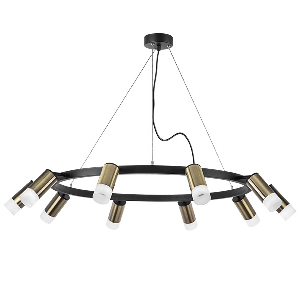 LR0203101 Люстра RULLO 10х50W GU10 ЧЕРНЫЙ/БРОНЗА (571020+214431-10+202431-10)