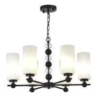 SL2003.403.06 Светильник подвесной ST-Luce черный/белый E27 6*40W AURORA