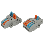 NO-225-457  Клемма ЭРА NO-225-457 проходная разветвительная 222-4124 с рычагами 2/4 полюса 0.08-2.5/4 мм2 упаковка 1 шт