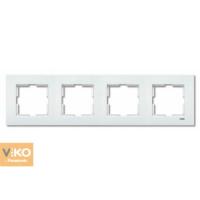 90960203 Рамка 4х горизонт. белая VIKO KARRE