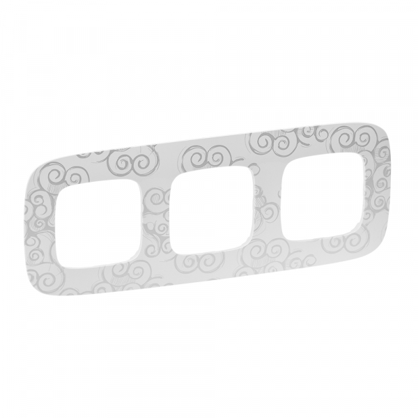 Legrand Valena ALLURE Нарцисс хром Рамка 3-ая