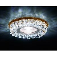 S257 BR хром/коричневый хрусталь/MR16+3W(LED WHITE)