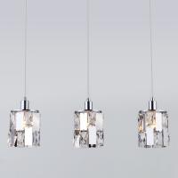 Подвесной светильник с хрусталем 50101/3 хром
