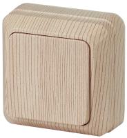 2-101-11 Intro Выключатель, 10А-250В, IP20, ОУ, Quadro, сосна (10/200/3600)