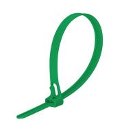 Многоразовая хомут-стяжка 200 х 7,5 мм (темно-зеленая) (50 шт/уп) Промрукав