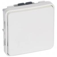 Legrand Plexo Arctic Антибактериальный Мех Выключатель 1-клавишный кнопочный