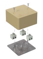 Коробка огнестойкая для кабель-канала 40-0460-FR2.5-6 Е15-Е120 RAL1001 85х85х45 (44 шт/кор) Промрукав