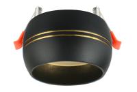 Встраиваемый светильник под лампу GX53 ЭРА  KL81 BK/GD черный/золото