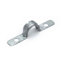 Скоба металлическая двухлапковая усиленная противопожарная СМДУ d16-17 мм отв. d 6,5 мм (100шт/1000шт уп/кор) Промрукав