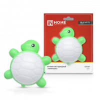 Ночник сд NLA 04-TG ЧЕРЕПАШКА зелёная с выкл 230В IN HOME