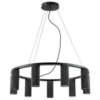 718097 Люстра ROMA 9х28W GU10 (led) MATT BLACK