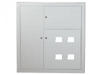 Щит этажный ЩЭ 4 кв. слаботочный отсек слева (1010х950х160) IP31 EKF PROxima