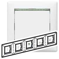 Legrand Valena Бел/кристалл Рамка 5-ая гориз