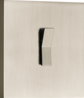 Переключатель на 1 тумблер, клавиша Angle, 10AX 250V, никель, серия N96