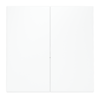 Клавиши для выключателя/переключателя двухклавишного, S70 (белый матовый)