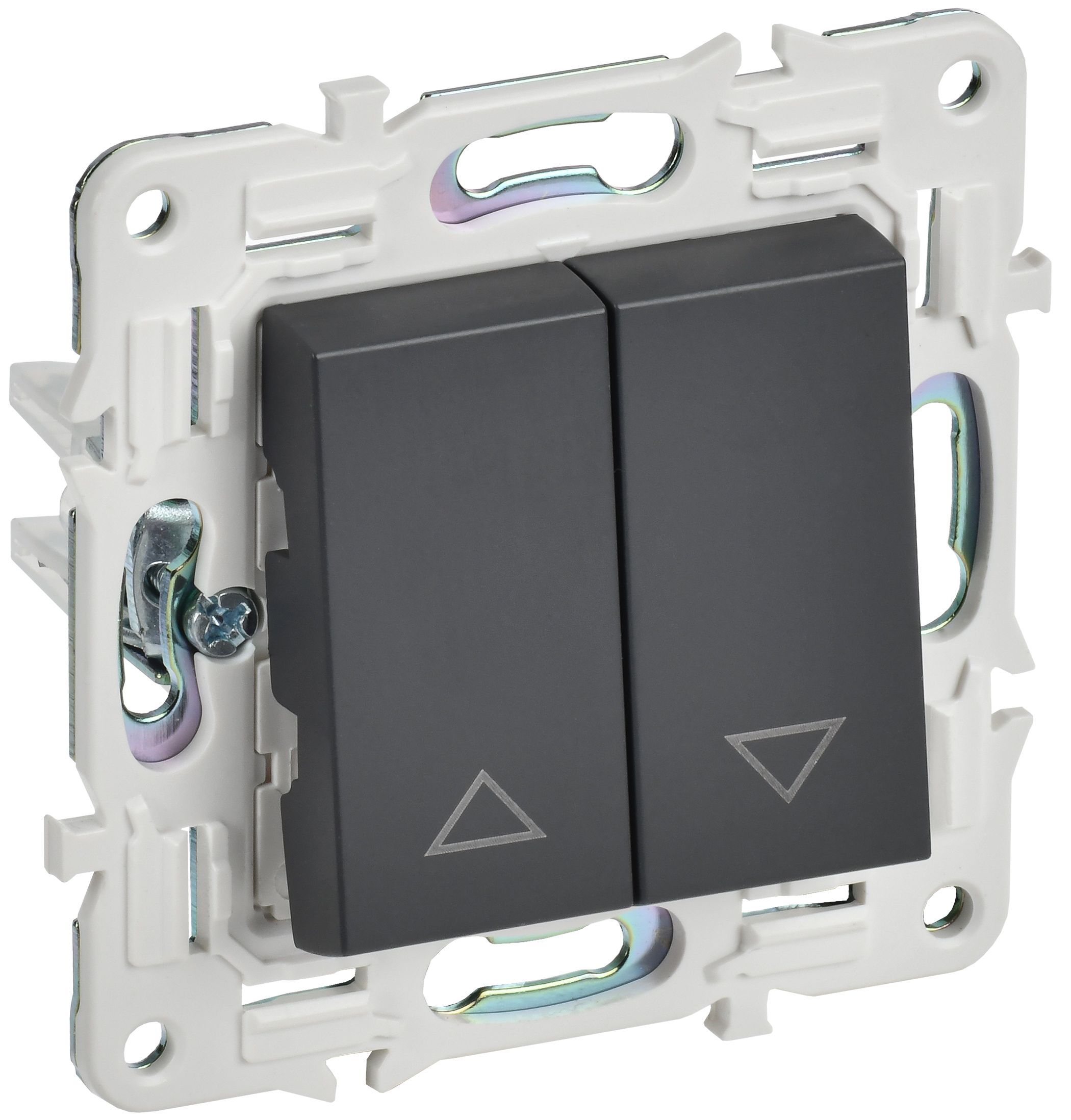 SKANDY Выключатель жалюзи 10А SK-V12T титан IEK