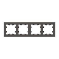 4 - местная рамка, мокко, пластик Эпика EKF