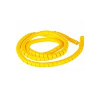 Защитная пластиковая спираль гибкая 75 мм (20 м/уп) желтая Промрукав