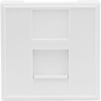 Розетка DEC RJ45 UTP кат.6, 2мод., бел. (45х45мм), серия (тип) DEC