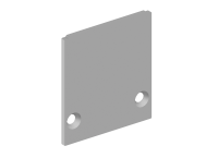 Боковая  глухая заглушка для профиля DN18506 Цвет:Анодированное серебро,Серия:DN8ALE